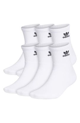 adidas Originals adidas Originals 6-Pack Trefoil Performance Quarter Crew Socks
