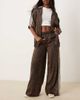 adidas Originals adidas Originals Adibreak track pants in leopard print-Brown - 1