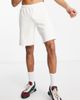 adidas Originals adidas Originals adicolor 3-Stripes non-dye shorts in cream-White - 1