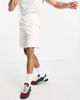 adidas Originals adidas Originals adicolor 3-Stripes non-dye shorts in cream-White - 4