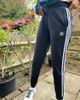 adidas Originals adidas Originals adicolor slim three stripe pants in black - 1