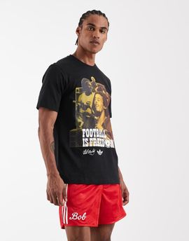 adidas Originals adidas Originals Bob Marley shorts in red