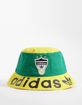 adidas Originals adidas Originals bucket hat in green and yellow