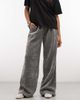 adidas Originals adidas Originals chenille wide leg pants in gray - 1