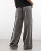 adidas Originals adidas Originals chenille wide leg pants in gray - 3