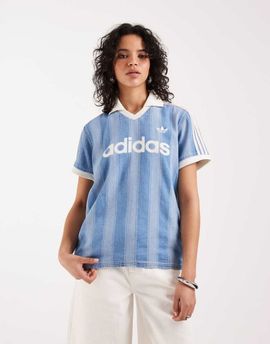 adidas Originals adidas Originals denim jersey in light blue