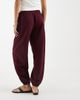 adidas Originals adidas Originals Essential cuffed sweatpants in burgundy-Red - 4