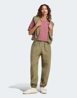adidas Originals adidas Originals Essentials loose fleece sweatpants in olive strata-Green