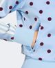 adidas Originals adidas Originals Firebird polka dot track top in blue and burgundy - 4