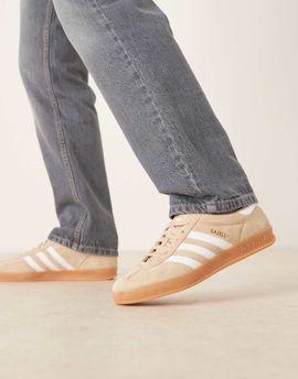 adidas Originals adidas Originals Gazelle Indoor sneakers in beige and white-Neutral
