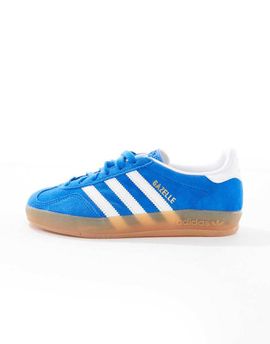 adidas Originals adidas Originals Gazelle Indoor sneakers in blue and white-Red