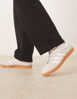 adidas Originals adidas Originals Gazelle Indoor sneakers in gray and white