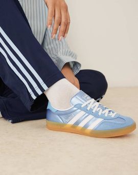 adidas Originals adidas Originals Gazelle Indoor sneakers in metallic blue