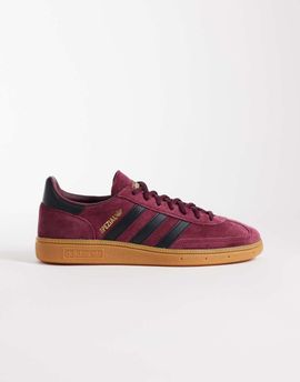 adidas Originals adidas Originals Handball Spezial sneakers in burgundy and black-Red