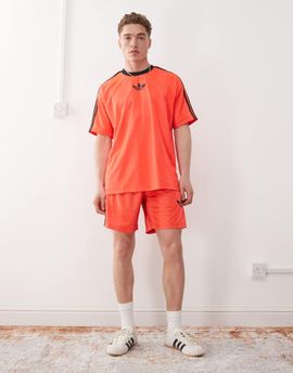 adidas Originals adidas Originals jacquard shorts in red