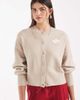 adidas Originals adidas Originals knit cardigan in beige-Green - 1