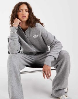 adidas Originals adidas Originals knit cardigan in gray