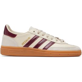 adidas Originals adidas Originals Off-White & Burgundy Handball Spezial Sneakers
