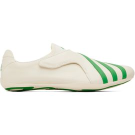adidas Originals adidas Originals Off-White & Green Pharrell Williams Edition Virginia Vario Flat Earther Sneakers