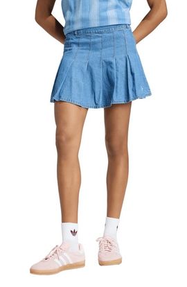 adidas Originals adidas Originals Pleated Denim Miniskirt