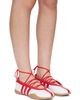 adidas Originals adidas Originals Red & White Taekwondo Mei Ballerina Flats - 4