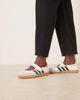 adidas Originals adidas Originals Samba mary jane ballet flats in white and black - 1