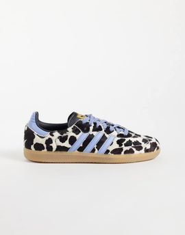 adidas Originals adidas Originals Samba OG sneakers in cow print and blue-White