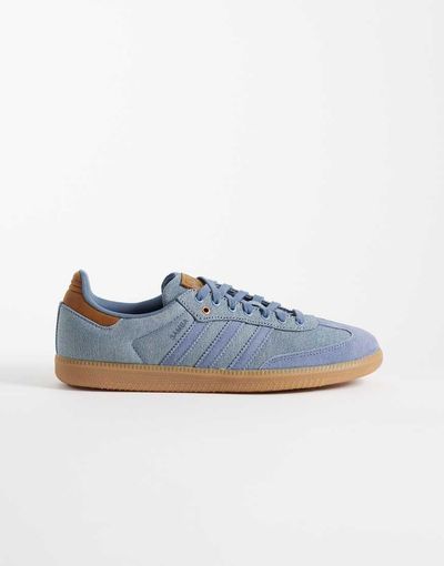 adidas Originals adidas Originals Samba OG sneakers in denim and brown-Blue