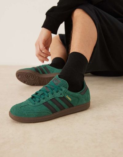 adidas Originals adidas Originals Samba OG sneakers in green and black