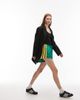 adidas Originals adidas Originals Santigao shorts in green with yellow detail - 4