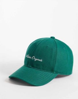 adidas Originals adidas Originals Signature strapback cap in dark green
