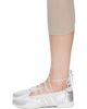adidas Originals adidas Originals Silver & White Taekwondo Mei Ballerina Flats - 3