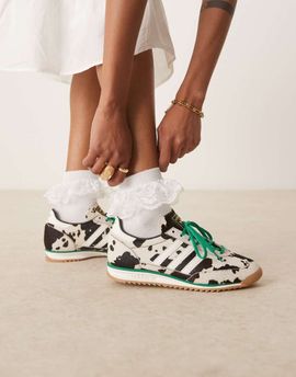 adidas Originals adidas Originals SL 72 OG sneakers in cow print-Multi
