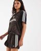 adidas Originals adidas Originals snake print satin shorts in dark brown - 1