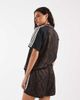 adidas Originals adidas Originals snake print satin shorts in dark brown - 4