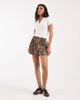 adidas Originals adidas Originals snake print satin shorts in light brown-Neutral - 2