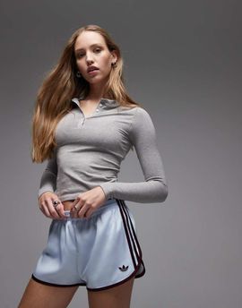 adidas Originals adidas Originals Sprinter shorts in blue and burgundy