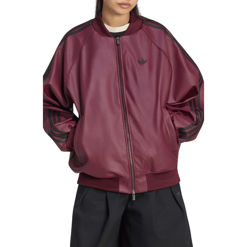 adidas Originals adidas Originals SST Faux Leather Track Jacket