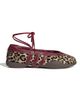 adidas Originals adidas Originals Taekwondo Mei ballet flats in leopard and burgundy-Brown - 1