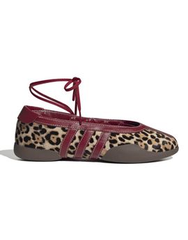 adidas Originals adidas Originals Taekwondo Mei ballet flats in leopard and burgundy-Brown