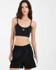 adidas Originals adidas Originals three stripe bralette in black and white - 3