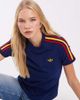 adidas Originals adidas Originals three stripe t-shirt in blue - 3
