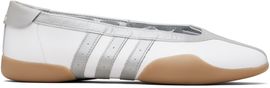 adidas Originals adidas Originals White & Gray Taekwondo Mei Ballerina Flats