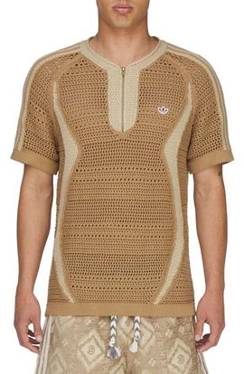 adidas Originals adidas Originals x CLOT Short Sleeve Quarter Zip Sweater