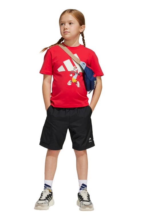 adidas Originals - x Disney Kids' Goofy Graphic T-Shirt & Cargo Shorts Set
