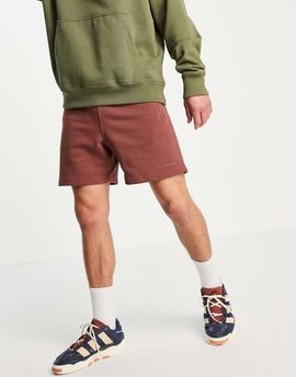 adidas Originals adidas Originals x Pharrell Williams premium shorts in burgundy-Red
