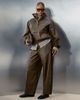 adidas Originals x ASOS adidas Originals x ASOS barrel leg sweatpants in brown faux leather - 2