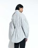 adidas Originals x ASOS adidas Originals x ASOS funnel neck shirt with volume sleeves in blue stripes - 2