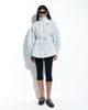 adidas Originals x ASOS adidas Originals x ASOS funnel neck shirt with volume sleeves in blue stripes - 3