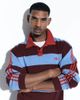 adidas Originals x ASOS adidas Originals x ASOS knit rugby polo shirt in blue and brown stripes - 1